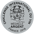 Challenge International du Vin 2018 Medalha de Prata